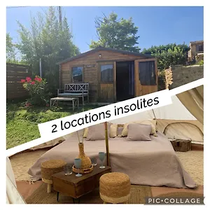 Petit Insolite Vie En Plein Air Bastide Bellugue à La Ferme à 3 Mn De Lourmarin Couette-café